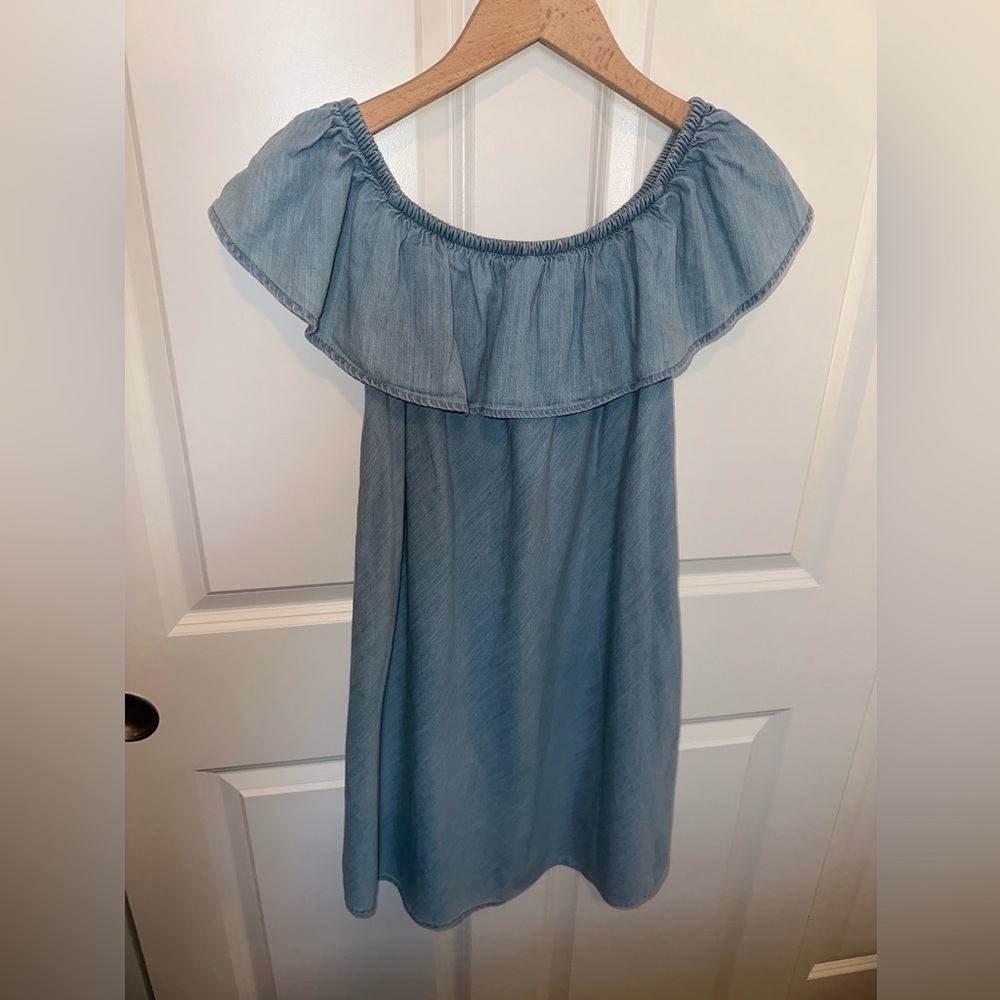 Denim Off-Shoulder Express Sundress Size Small